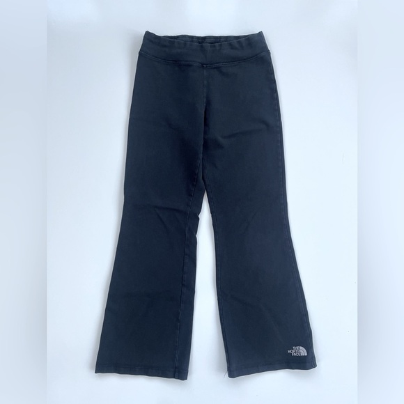 North Face Girls Black Wide Leg Yoga Pants Size Medium (10/12) - Picture 1 of 5
